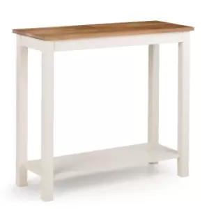 Julian Bowen Coxmoor Console Table 90Cm Ivory And Oak