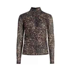 AllSaints Tia Gloria Top - Brown