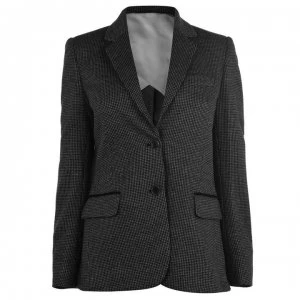 Gant Dogtooth Blazer - Dark Grey