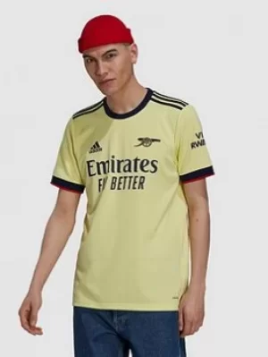 adidas Arsenal Mens 21/22 Away Shirt, Yellow, Size S, Men