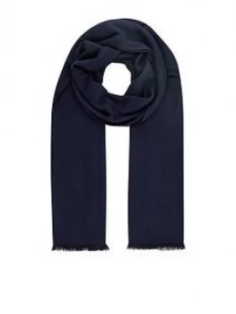 Accessorize Plain Woven Scarf - Navy