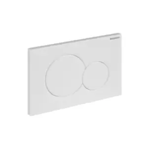 Geberit Flush Plate SIGMA01 for Dual Flush: Jet Black Ral 9005 - 263403