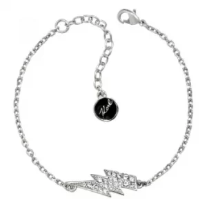 Ladies Karl Lagerfeld Silver Plated Lightning Bolt Bracelet