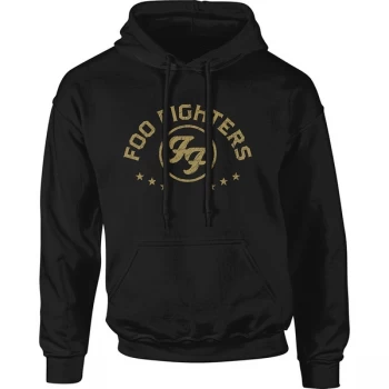 Foo Fighters - Arched Stars Unisex Medium Pullover Hoodie - Black