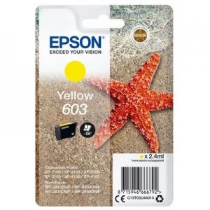 Epson Starfish 603 Yellow Ink Cartridge