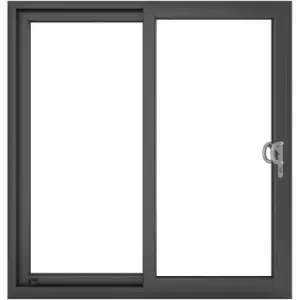 Crystal uPVC Internal Sliding Patio Door Right Hand Open 1490mm x 2090mm Clear Double Glazed /White in Grey