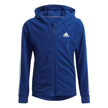 adidas Future Icons Primegreen Polar Fleece 3-Stripes Ful - Victory Blue / White