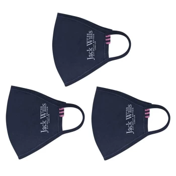 Jack Wills Face Mask 3 Pack - Navy