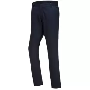 Portwest - S232DNR30 - sz 30 Stretch Slim Chino Trouser - Dark Navy - Dark Navy