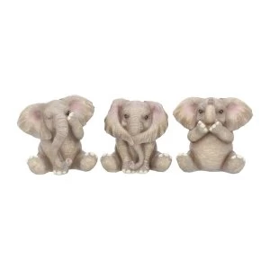 Three Baby Elephants Figurines