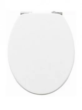 Aqualona Beechwood Soft Close White Toilet Seat