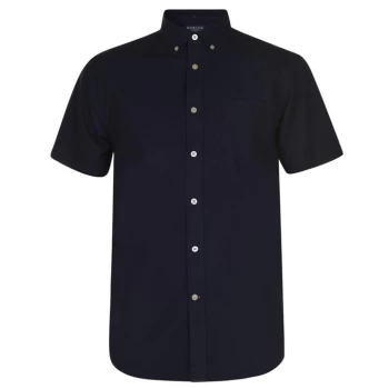 Howick Oxford Short Sleeve Shirt - Navy