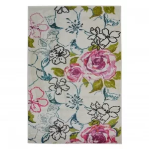 Villa Multi Floral Rug 120 x 170cm Polypropylene