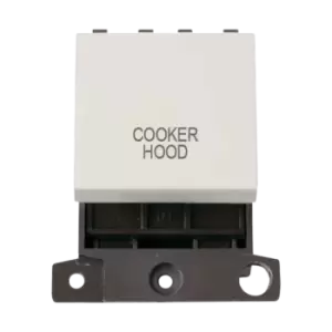 Click Scolmore MiniGrid 20A Double-Pole Ingot Cooker Hood Switch White - MD022PW-CH