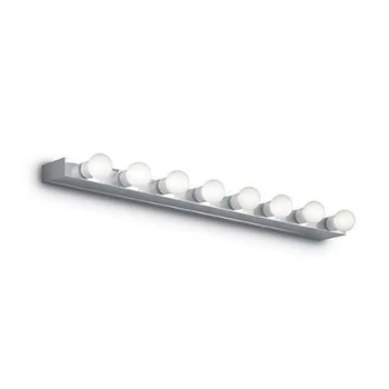 Prive' 8 Light Indoor Large Over Mirror Wall Light Chrome, E14