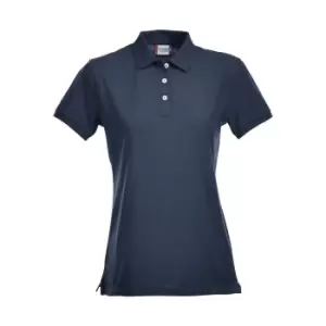 Clique Womens/Ladies Premium Stretch Polo Shirt (S) (Dark Navy)