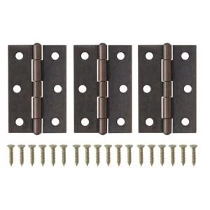 Metal Butt hinge Pack of 3