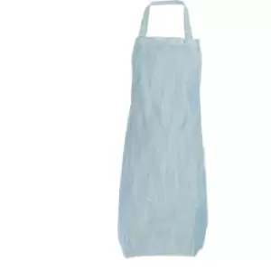 Dennys Adults Unisex Denim Bib Apron (One Size) (Light Blue) - Light Blue