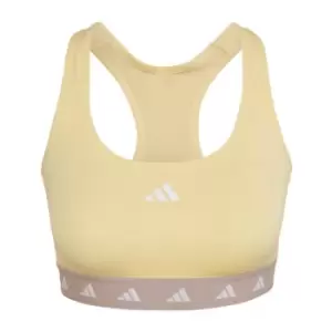 adidas Powerreact Training Medium-Support Techfit Bra Wom - Almost Yellow / Grey