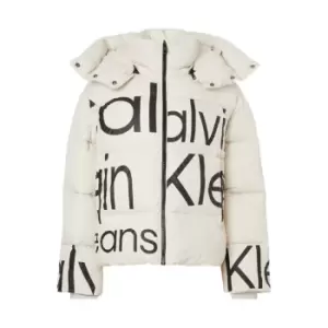 Calvin Klein Jeans Disrupted Logo Puffer - Black