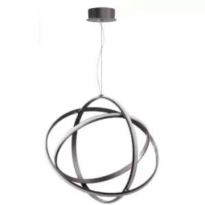 Merano - Carmel Integrated LED Pendant Ceiling Light Black Purple Aluminium Adjustable LED 63W 3043Lm 3000K