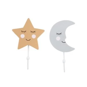 Sass & Belle Sweet Dreams Moon & Star Hook (1 Supplied)