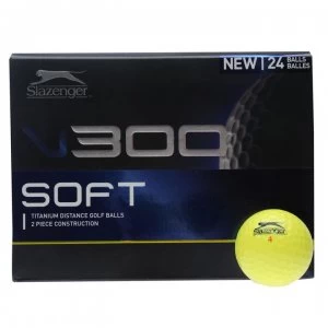 Slazenger V300 Soft Golf Balls 24 Pack - Yellow