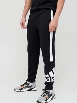 adidas Essentials Colourblock Pants - Black/White, Size L, Men