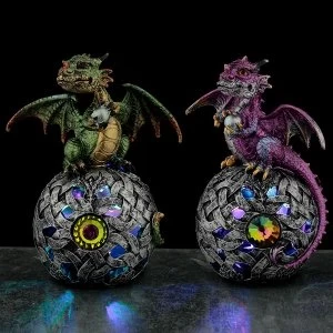 LED Celtic Orb Elements Dragon Figurine (1 Random Supplied)