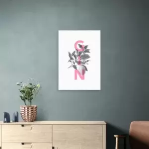 East End Prints Gin and Tonic Print Pink