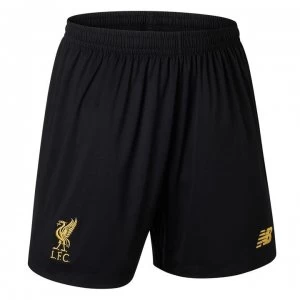 New Balance Liverpool Home Goalkeeper Shorts 2019 2020 Junior - Black/Gold