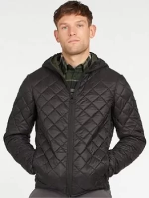 Barbour Hooded Quilt, Black Size M Men