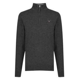 Gant Lightweight Zip Top - Charcoal 095