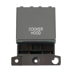 Click Scolmore MiniGrid 20A Double-Pole Ingot Cooker Hood Switch Black Nickel - MD022BN-CH