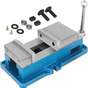 VEVOR Non Swivel Milling Lockdown Vise 4" Precision Bench Clamp 100mm Width Drill Press Clamp 4" Jaw Opening for Finishing Milling Machines