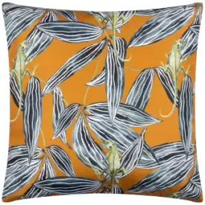 Ebon Wilds Zuri Outdoor Cushion Saffron, Saffron / 43 x 43cm / Polyester Filled