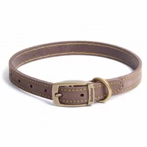 Barbour Leather Dog Collar Brown Large