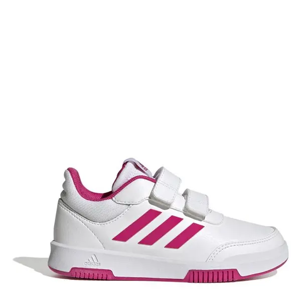 adidas Tensaur Hook and Loop Shoes Girls Low Trainers C10 (28) White 02332901100