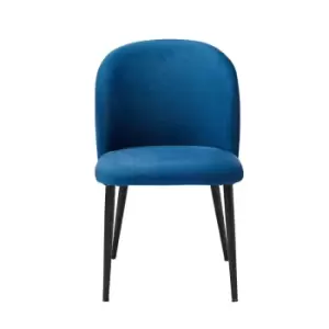 Leeds Plywood Zara Dining Chair Blue (pack Of 2)