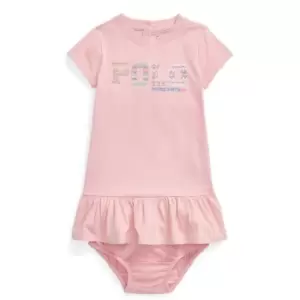 Polo Ralph Lauren Polo Ralph Lauren Logo Frill Dress Infant Girls - Pink