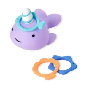 Skip Hop Zoo Narwhal Ring Toss Bath Toy