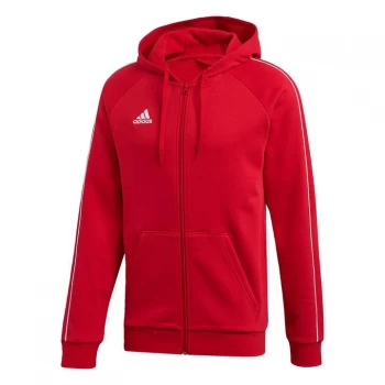 adidas Core 19 Hoodie Mens - Power Red / White