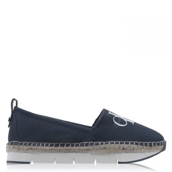 Calvin Klein Jeans Canvas Trainers - Navy