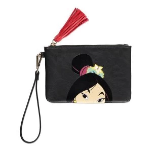 Disney - Mulan Face Coin Purse (Black)