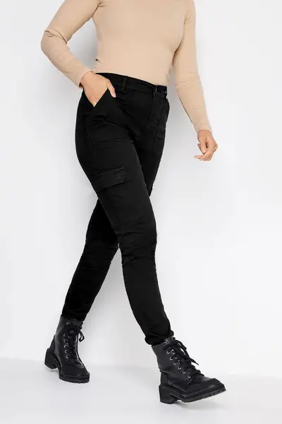 Long Tall Sally Tall Cargo Skinny Jeans Black