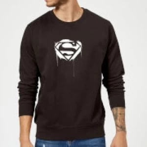 Justice League Graffiti Superman Sweatshirt - Black - 5XL