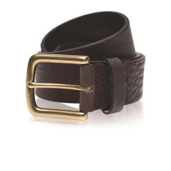 Firetrap Premium Leather Belt Mens - Tumbled DB