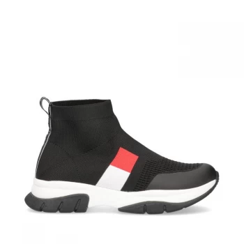 Tommy Hilfiger Flag Sock Trainers - Black 999