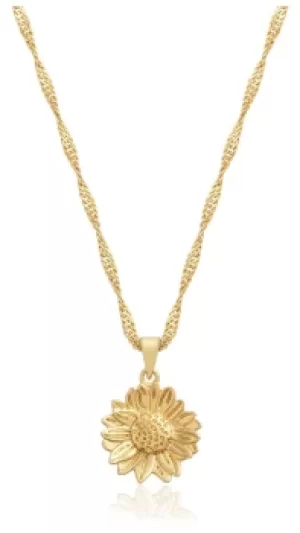 Olivia Burton OBJBFN07 Sunflower Gold Toned Pendant Necklace Jewellery