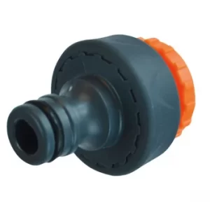 Faithfull YM5812E Plastic Tap Hose Connector 1/2 & 3/4in